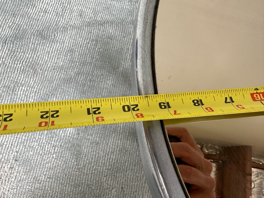 Vintage Art Deco Machine Age Wolfgang Hoffmann For Howell Cocktail Side Table With Mirrored Top 20W X 19H [Photo 10]