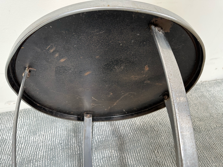 Vintage Art Deco Machine Age Wolfgang Hoffmann For Howell Cocktail Side Table With Mirrored Top 20W X 19H [Photo 9]