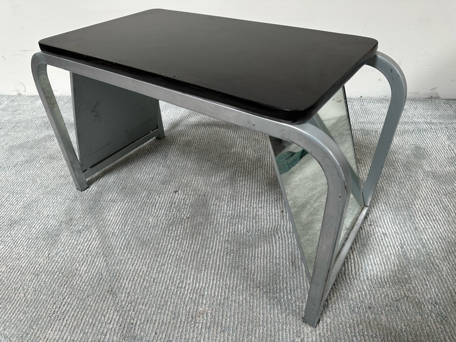 Vintage Shoe Bench With Angled Side Mirrors 30W X 14.5D X 17.5H [Photo 6]