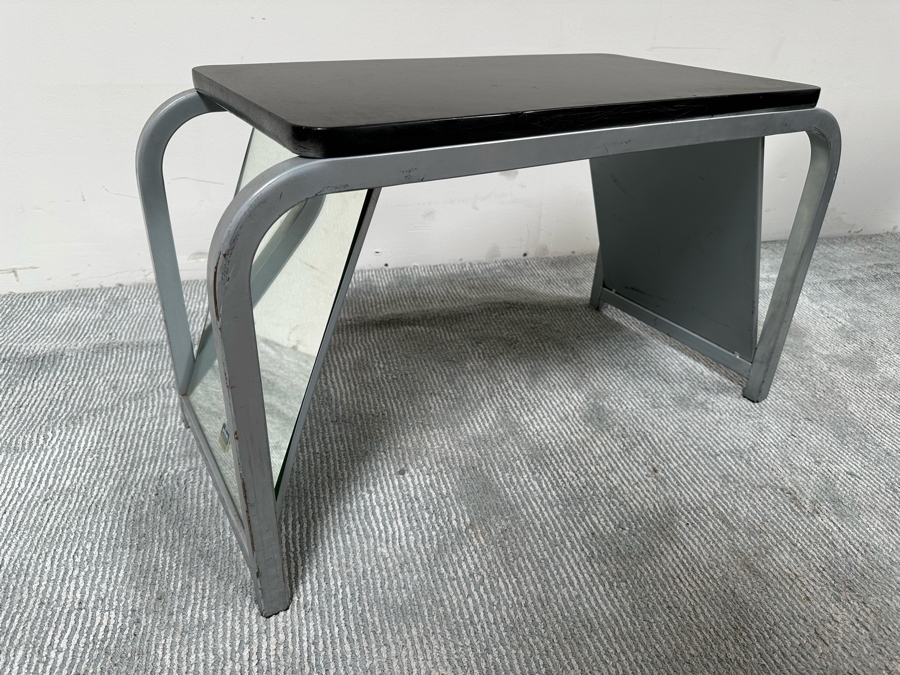 Vintage Shoe Bench With Angled Side Mirrors 30W X 14.5D X 17.5H [Photo 2]