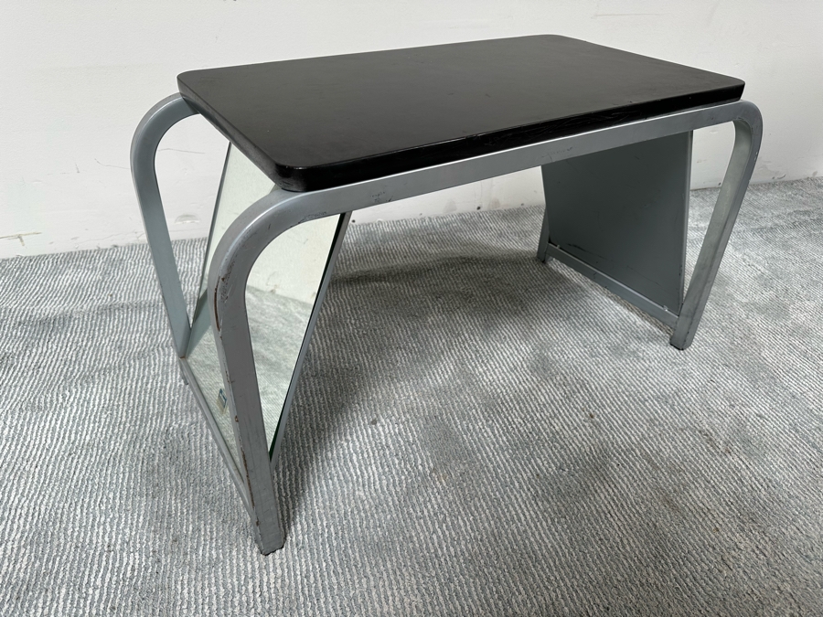 Vintage Shoe Bench With Angled Side Mirrors 30W X 14.5D X 17.5H [Photo 1]