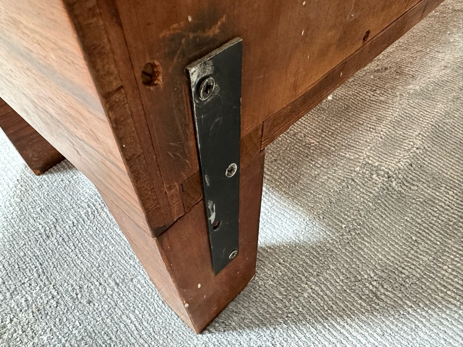 Vintage Art Deco Sideboard Cabinet With Silverware Drawer 79W X 17D X 58H [Photo 17]