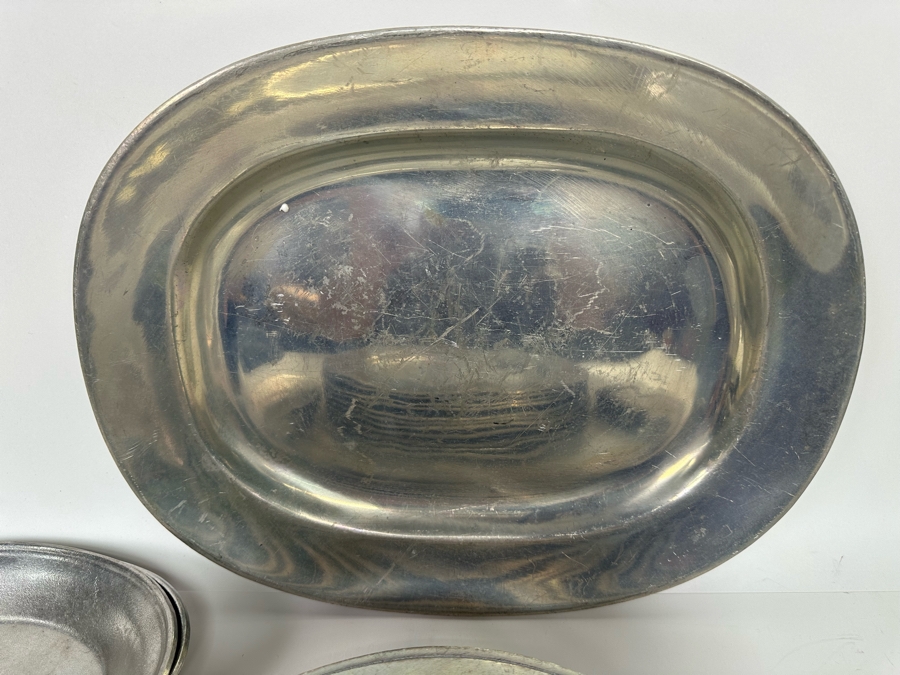 Collection Of Vintage Wilton-Columbia Pewter Metalware Charger Plates, Dishes, Bowls And Serving Tray [Photo 18]