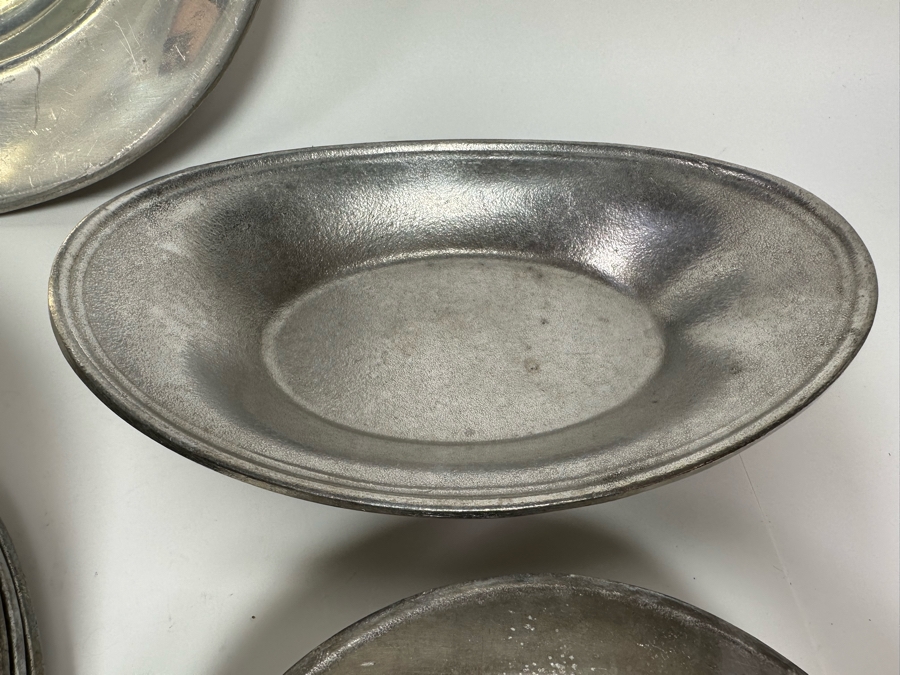 Collection Of Vintage Wilton-Columbia Pewter Metalware Charger Plates, Dishes, Bowls And Serving Tray [Photo 16]