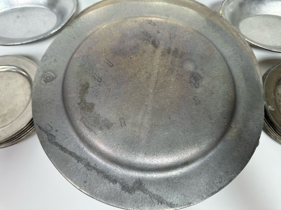 Collection Of Vintage Wilton-Columbia Pewter Metalware Charger Plates, Dishes, Bowls And Serving Tray [Photo 7]