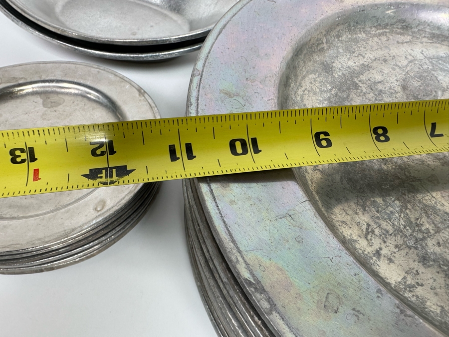 Collection Of Vintage Wilton-Columbia Pewter Metalware Charger Plates, Dishes, Bowls And Serving Tray [Photo 20]