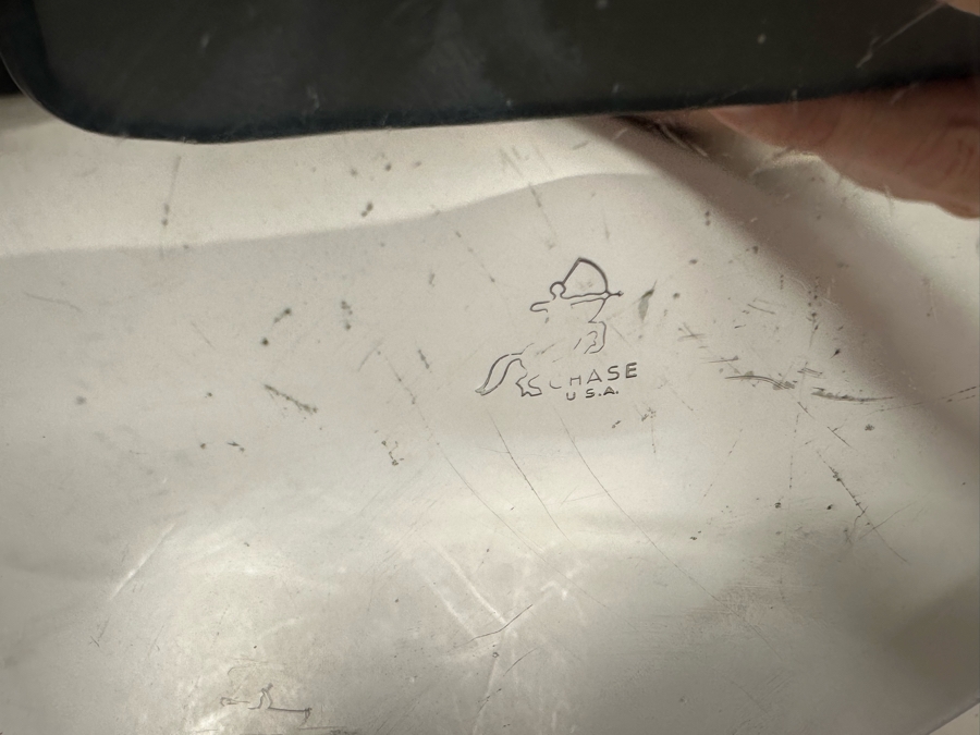 Vintage Art Deco Chrome Container By Chase 5.5W X 5.5H [Photo 10]