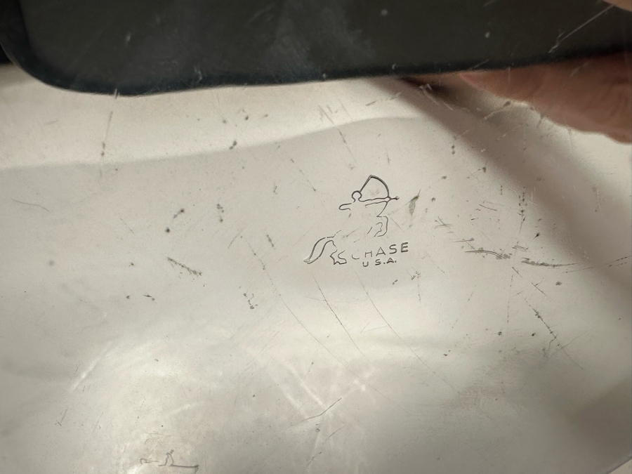 Vintage Art Deco Chrome Container By Chase 5.5W X 5.5H [Photo 11]