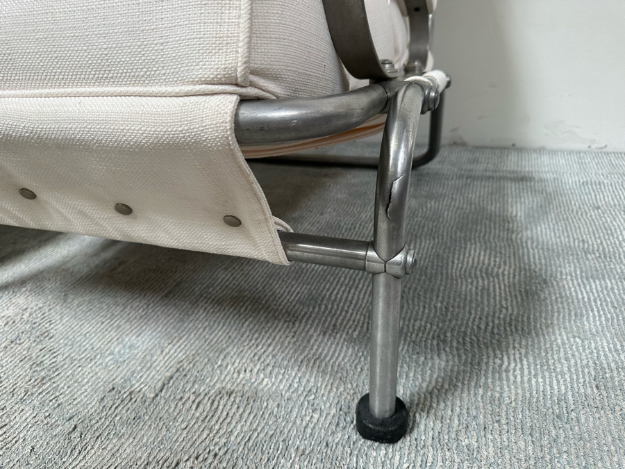 Warren McArthur Vintage Art Deco Very Rare Armchairs With Hockey Puck Feet, A Pair - See Photos For Several Blemishes 29W X 37D X 32H [Photo 17]