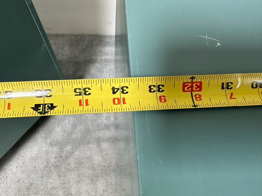 Norman Bel Geddes Vintage Art Deco Machine Age Metal Bedroom Set: Pair Of Highboy Dressers 33.5W X 19D X 40.5H And Pair Of Matching Nightstands Side Tables 16W X 16D X 28H By Simmons Furniture [Photo 20]