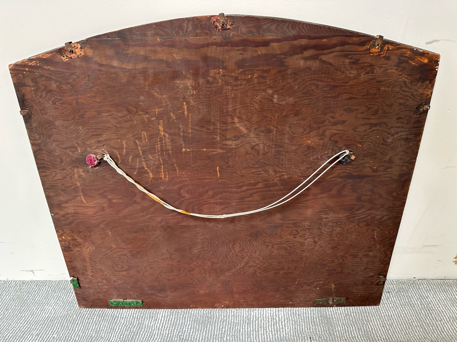 Vintage Art Deco Train Car Mirrored Bar 53W X 24D X 42H By Ganger Inc, 56 W. 45 St, New York With Matching Art Deco Etched Glass Period Mirror 36 X 32 (Shown In Additional Photos) - See Photos [Photo 29]