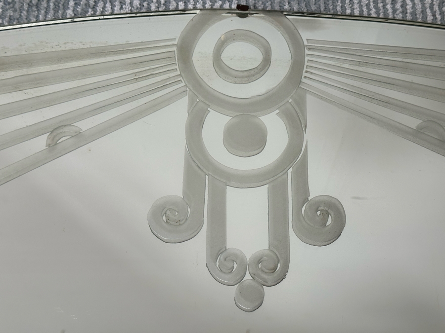 Vintage Art Deco Train Car Mirrored Bar 53W X 24D X 42H By Ganger Inc, 56 W. 45 St, New York With Matching Art Deco Etched Glass Period Mirror 36 X 32 (Shown In Additional Photos) - See Photos [Photo 24]