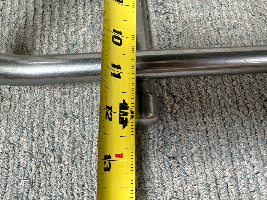 Alfons Bach (1904-1999, German) Vintage Art Deco Machine Age Bauhaus Tubular Chrome Two Tier End Table For Lloyd 25W X 12D X 23H [Photo 11]