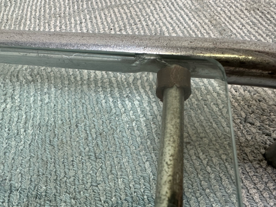 Vintage Art Deco Machine Age Chrome Tubular Support Etagere For Plants Attributed To Emile Guyot For Thonet 42W X 12D X 22H [Photo 15]