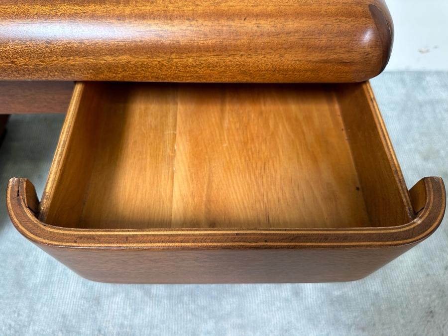 Vintage Bentwood Pedestal Desk By Paul Goldman For Plymold Plymodern Furniture Plywood 44.5W X 22D X 31H [Photo 9]