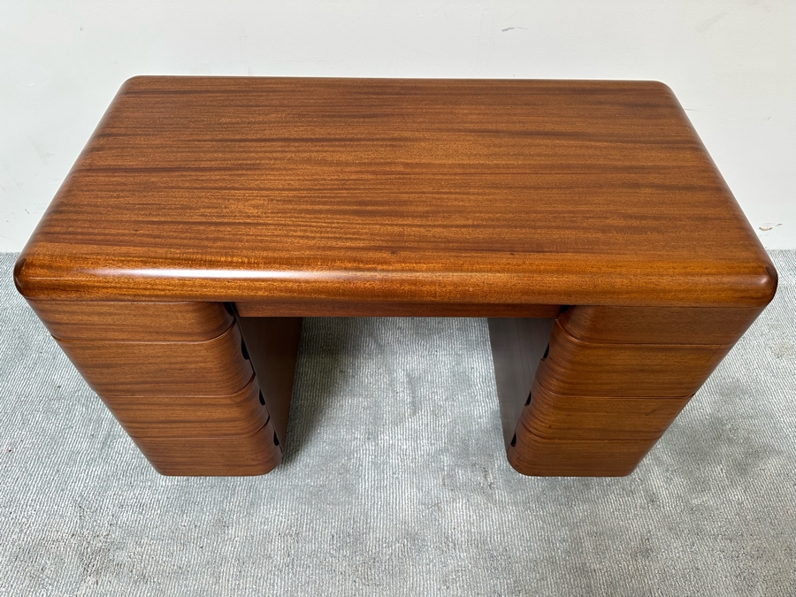 Vintage Bentwood Pedestal Desk By Paul Goldman For Plymold Plymodern Furniture Plywood 44.5W X 22D X 31H [Photo 6]