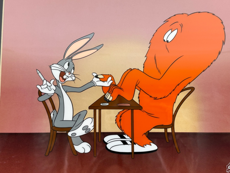 Warner Bros Animation Art Limited Edition Sericel 1999 Titled Gossamer 'Monstrous Manicure' 12 X 10 Framed 19 X 17 [Photo 4]