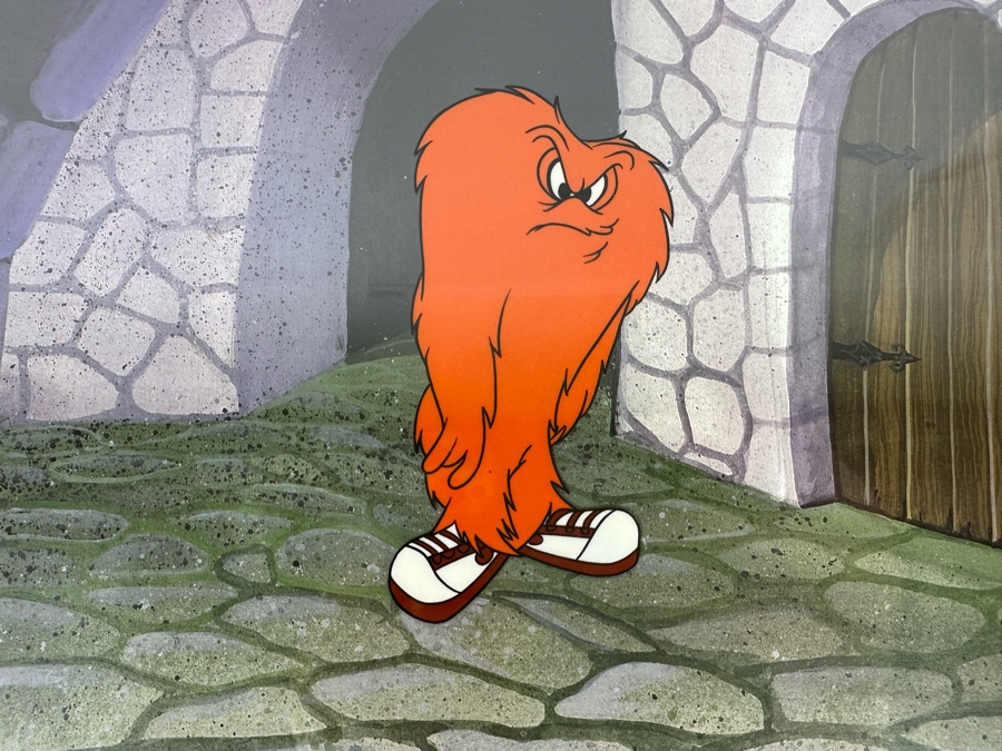 Warner Bros Animation Art Sericel Of Gossamer 11.5 X 9.5 Framed 19 X 17 [Photo 4]