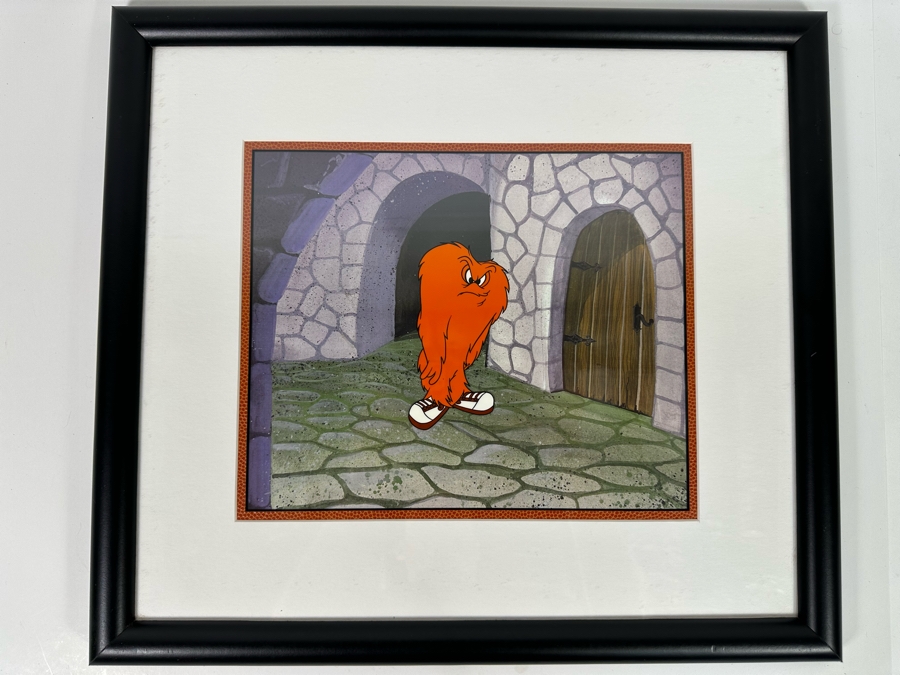 Warner Bros Animation Art Sericel Of Gossamer 11.5 X 9.5 Framed 19 X 17 [Photo 2]