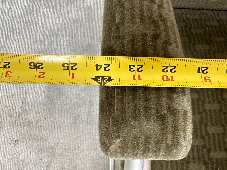 Warren McArthur For Namco Vintage Art Deco Aluminum Lounge Chair With Mohair Fabric 24W X 26D X 34H [Photo 12]