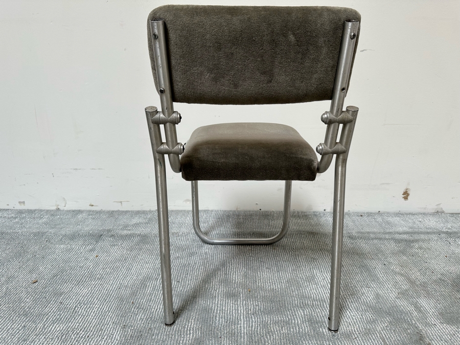 Warren McArthur For Namco Stacking Aluminum Chair Vintage Art Deco 18D X 19D X 30H [Photo 6]