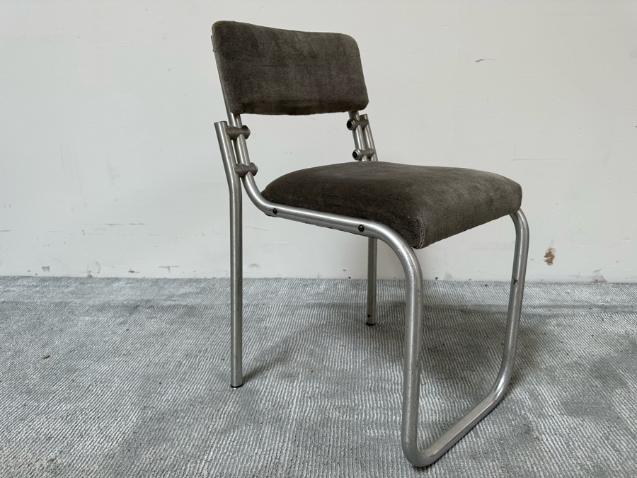 Warren McArthur For Namco Stacking Aluminum Chair Vintage Art Deco 18D X 19D X 30H [Photo 4]