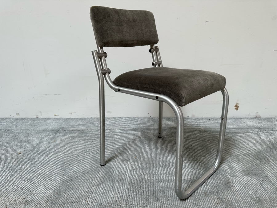 Warren McArthur For Namco Stacking Aluminum Chair Vintage Art Deco 18D X 19D X 30H [Photo 3]