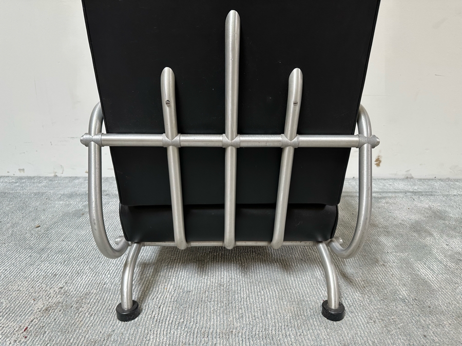 Warren McArthur Lounge Chair Aluminum Armchair With Hockey Puck Feet Vintage Art Deco 25W X 34D X 31H [Photo 11]