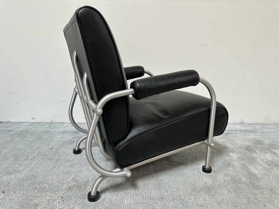 Warren McArthur Lounge Chair Aluminum Armchair With Hockey Puck Feet Vintage Art Deco 25W X 34D X 31H [Photo 12]