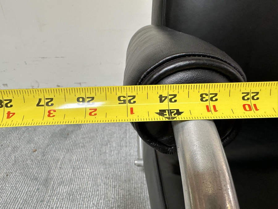 Warren McArthur Lounge Chair Aluminum Armchair With Hockey Puck Feet Vintage Art Deco 25W X 34D