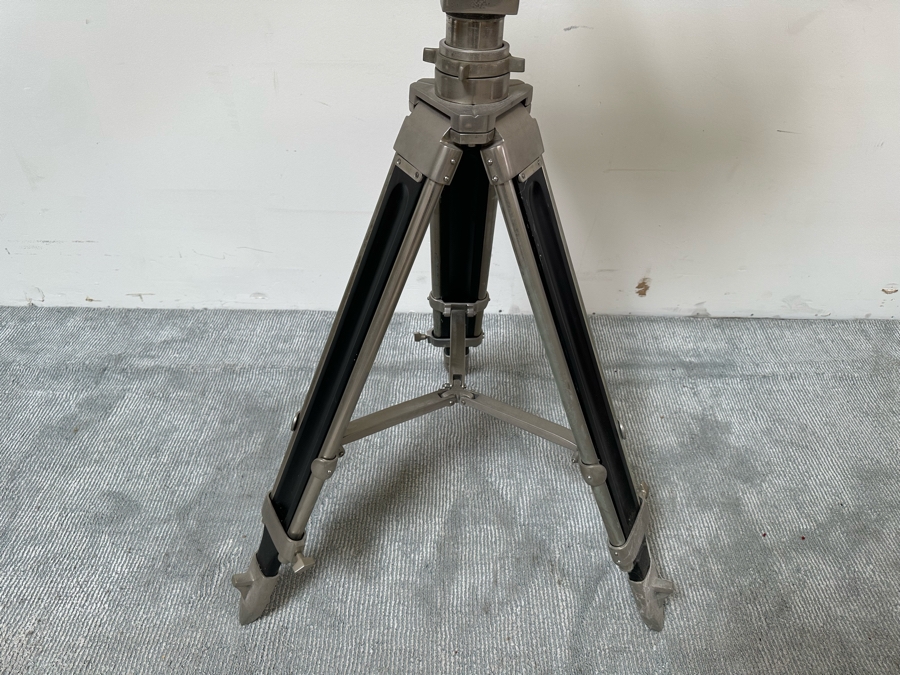Restoration Hardware Replica WWII Celestial Binoculars For Searching The Skies From The Decks Of World War II Naval Ships With Tripod Base 24W X 18D X 54H [Photo 15]