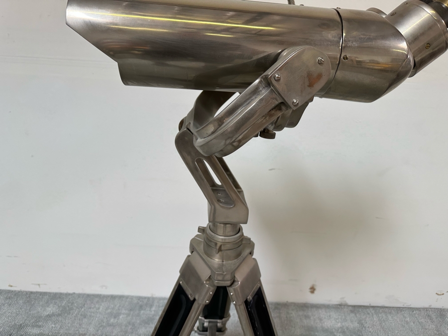 Restoration Hardware Replica WWII Celestial Binoculars For Searching The Skies From The Decks Of World War II Naval Ships With Tripod Base 24W X 18D X 54H [Photo 14]