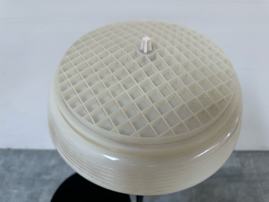 Vintage Art Deco Floor Lamp Aladdin 40520 With Swing Arm, Side Table And Plastic Shade Needs New Wall Plug 19W X 13D X 53H [Photo 7]