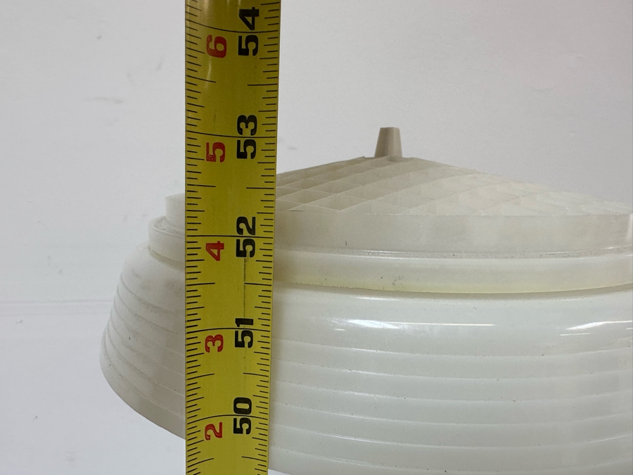 Vintage Art Deco Floor Lamp Aladdin 40520 With Swing Arm, Side Table And Plastic Shade Needs New Wall Plug 19W X 13D X 53H [Photo 16]