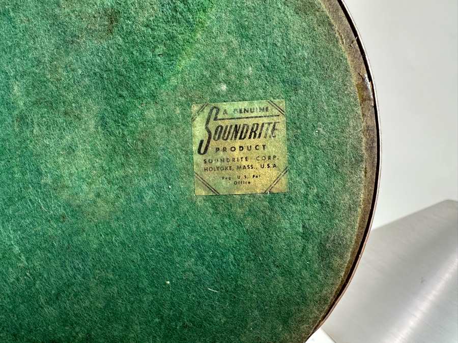 Vintage Art Deco Machine Age Soundrite Brushed Aluminum Desk Lamps Of Holyoke Mass, A Pair 13.5W X 24H [Photo 9]