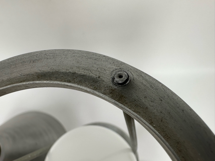 Vintage Art Deco Machine Age Soundrite Brushed Aluminum Desk Lamp Of Holyoke Mass 13.5W X 24H [Photo 8]