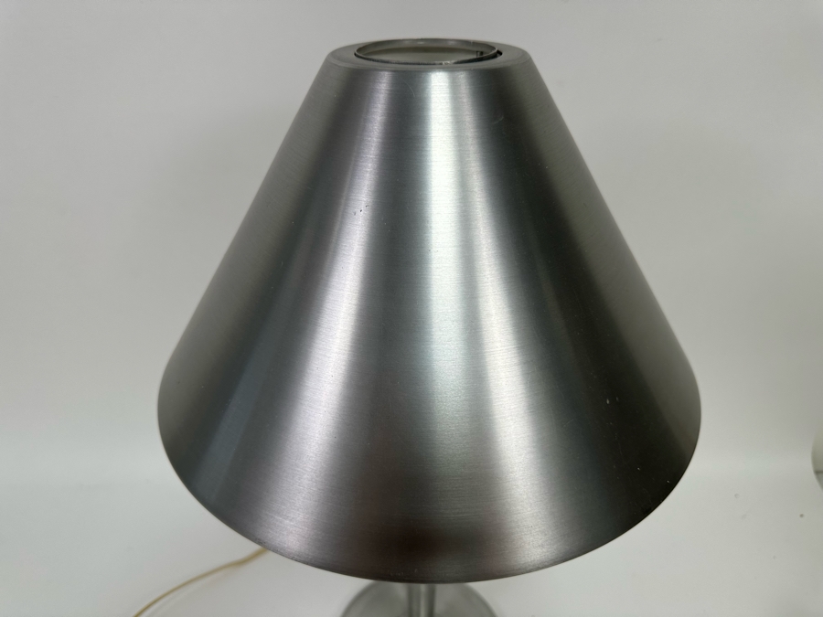 Vintage Art Deco Machine Age Soundrite Brushed Aluminum Desk Lamp Of Holyoke Mass (Missing Top Cover) 13.5W X 24H [Photo 4]