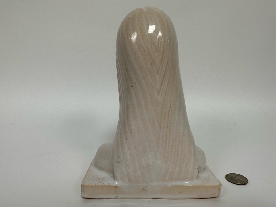 Vintage Art Deco Mountainside Art Pottery Woman's Bust 5.5W X 3D X 7.5H [Photo 5]