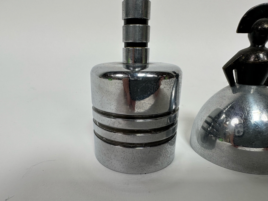 Pair Of Vintage Art Deco Handle Hand Bells Dinner Table Bells [Photo 4]