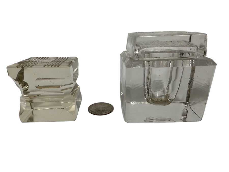 Vintage Paperweight And Inkwell [Photo 1]
