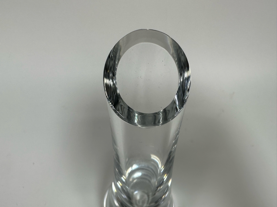 Vintage Baccarat Crystal Bud Vase Signed 7H [Photo 4]