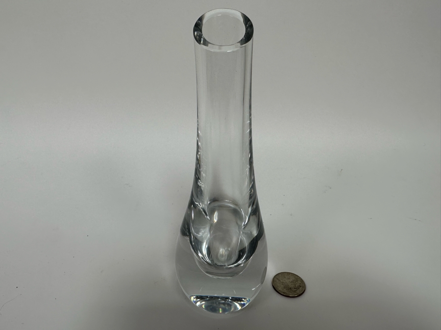 Vintage Baccarat Crystal Bud Vase Signed 7H [Photo 5]