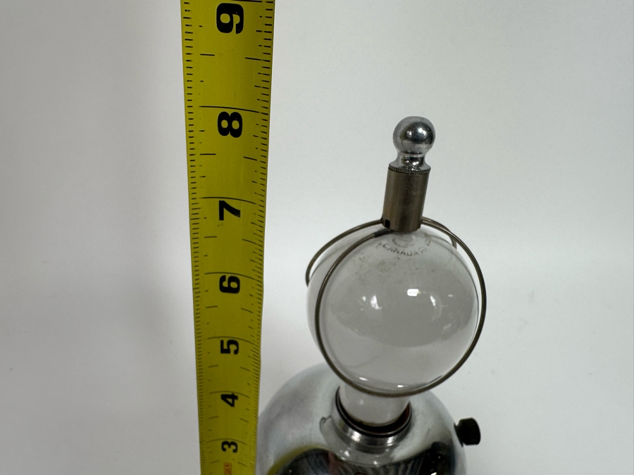 Vintage Art Deco Chase 'Glow Lamp' Designed By Ruth Gerth Black Enamel And Chrome 8H [Photo 6]