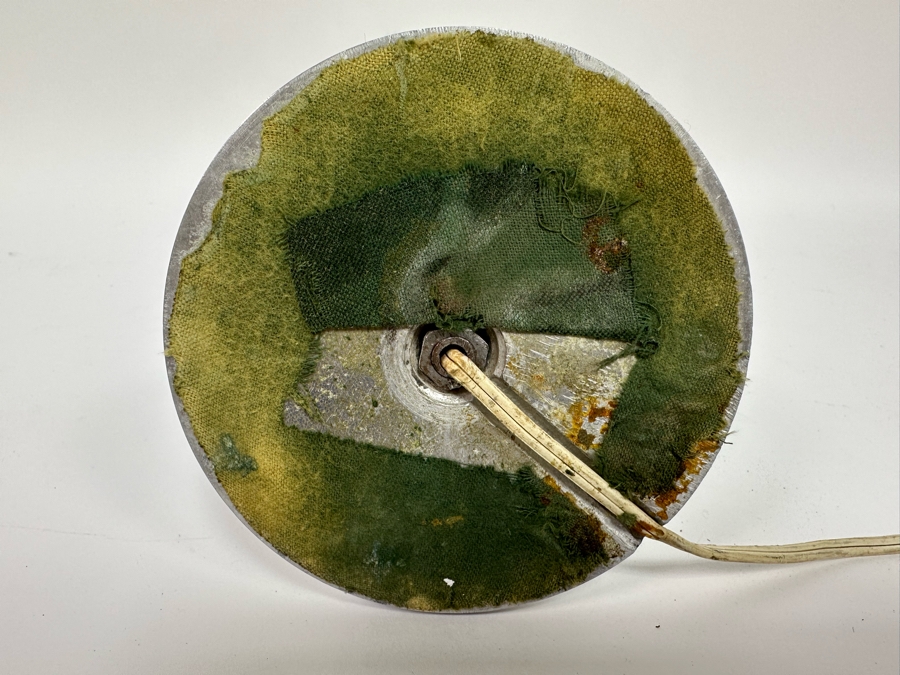 Vintage Art Deco Machine Age Aluminum Table Lamp Needs Rewiring 9H [Photo 6]