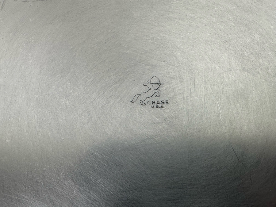 Vintage Art Deco Harry Laylon For Chase Ring Tray Cocktail Tray 11.5R [Photo 5]