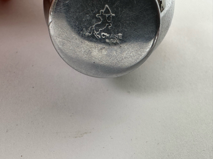 Pair Of Russel Wright For Chase Vintage Art Deco Chrome Ball Sphere Salt & Pepper Shakers Set [Photo 6]