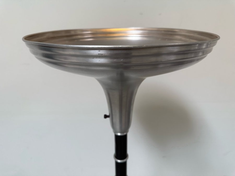 Stunning Vintage Art Deco Floor Lamp Torchiere Aluminum [Photo 4]