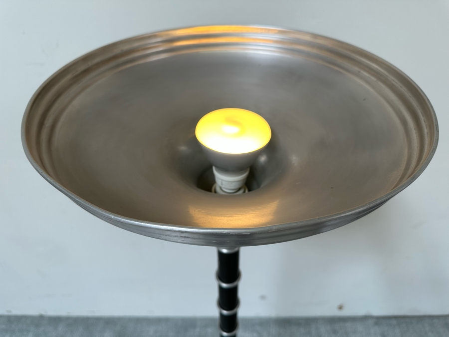 Stunning Vintage Art Deco Floor Lamp Torchiere Aluminum [Photo 5]