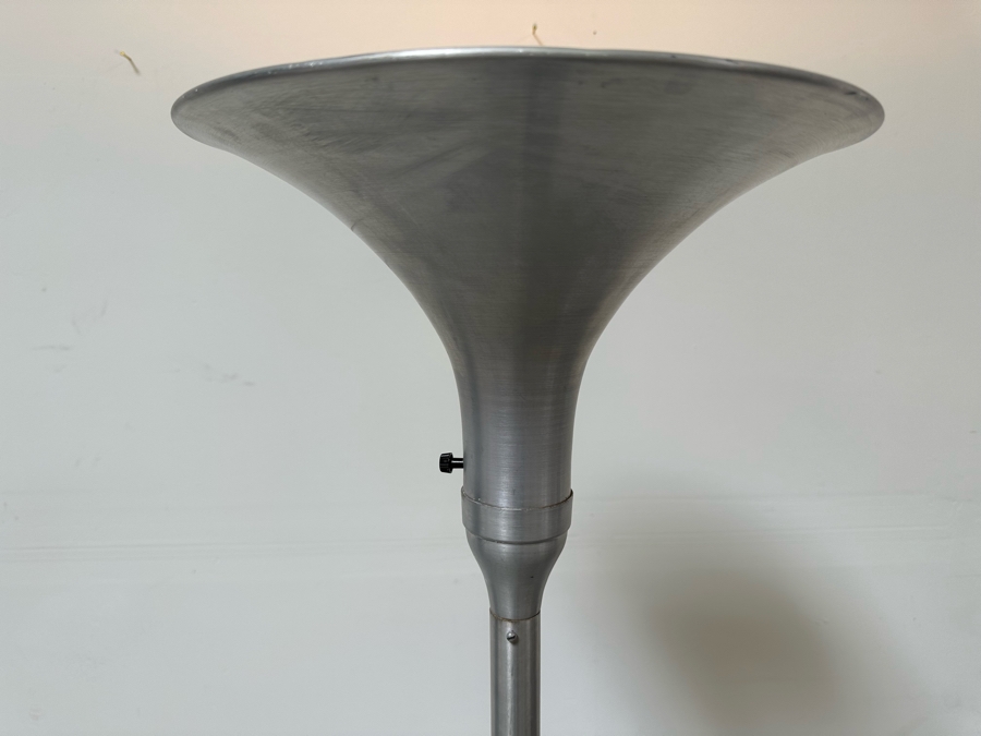 Vintage Art Deco Aluminum Floor Lamp 64.5H [Photo 4]
