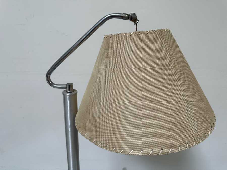 Vintage Art Deco Aluminum Floor Lamp Needs Wiring 60H [Photo 4]